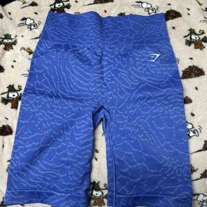 Gymshark Blue Textured Shorts
